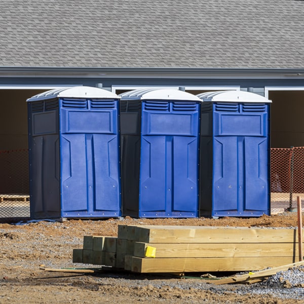 what is the expected delivery and pickup timeframe for the portable toilets in Ceres